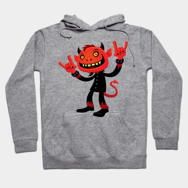 Heavy Metal Devil Hoodie by fizzgig